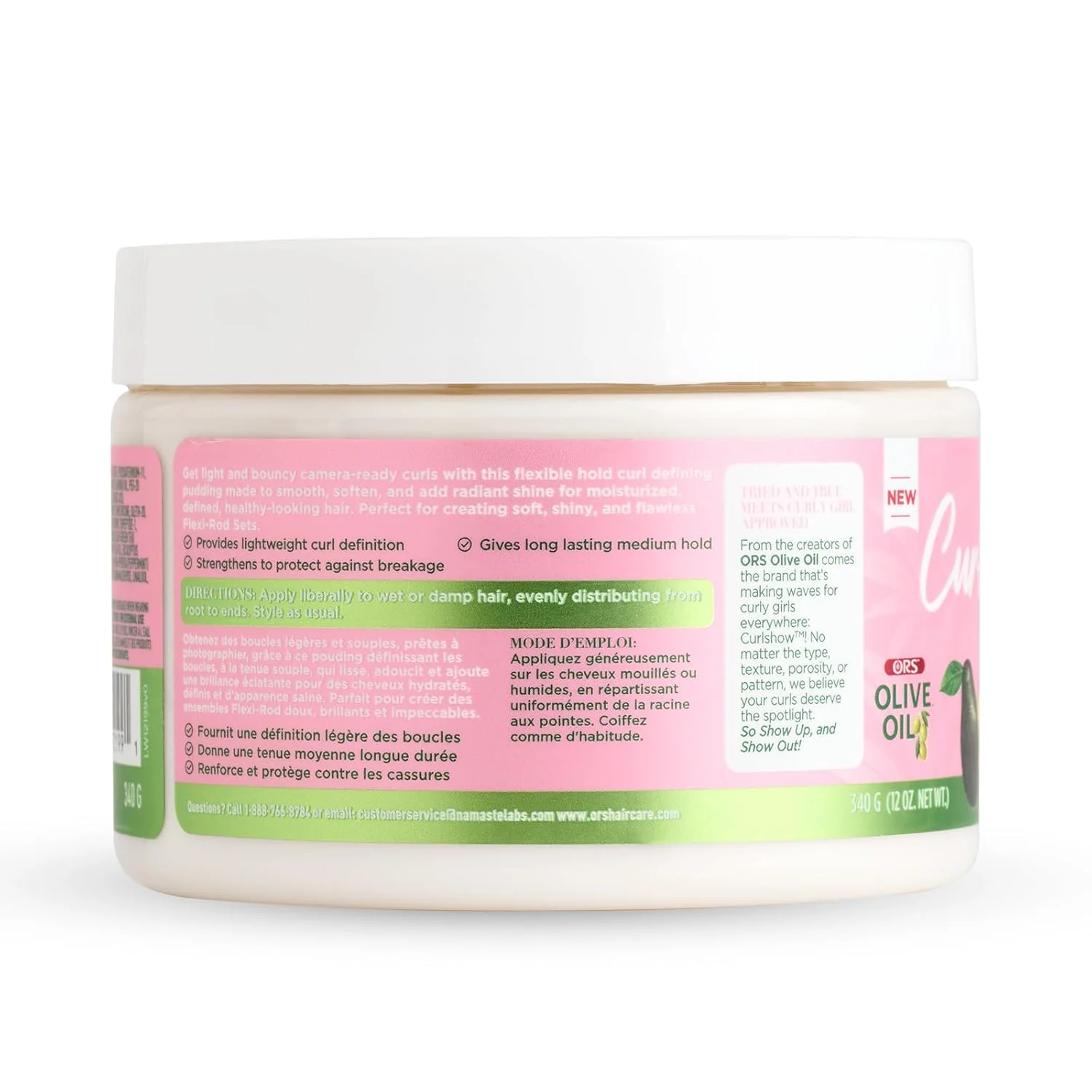 ORS Olive Oil Curlshow Curl-N-Smooth Pudding for Strength & Length (12.0 oz) - Image 3
